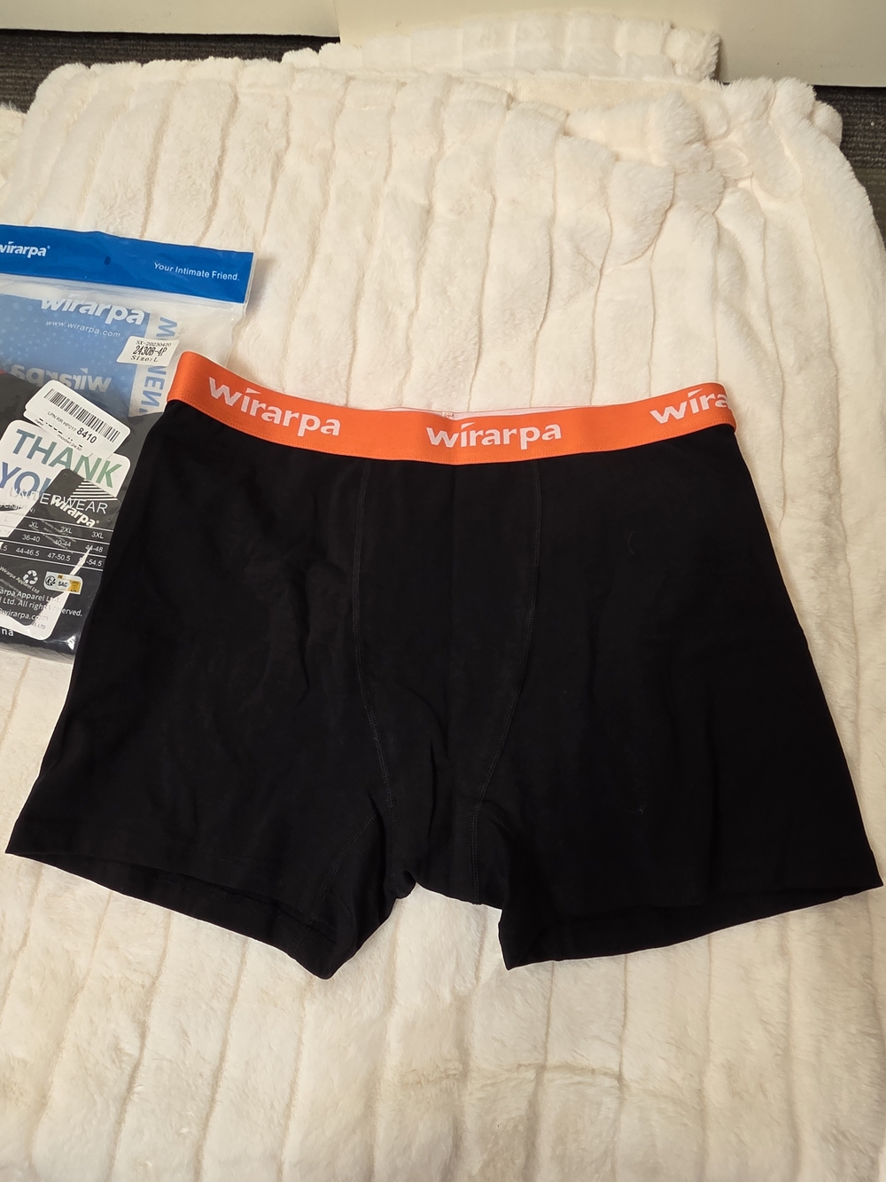 Women's Black Boxer Brief Boy Short 4 Pk. NWT